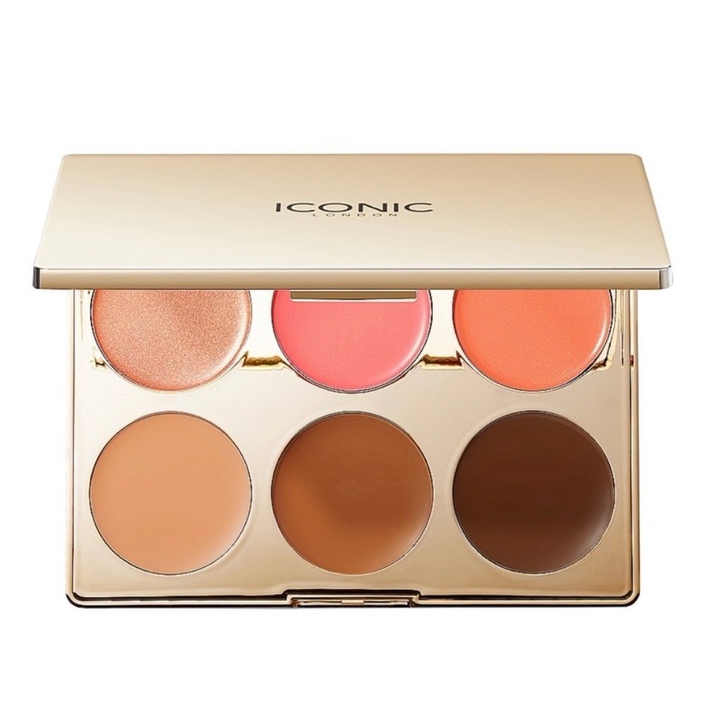 ICONIC LONDON MULTI-USE CREAM BLUSH,BRONZER & HIGHLIGHT PALETTE NWT - Picture 3 of 12